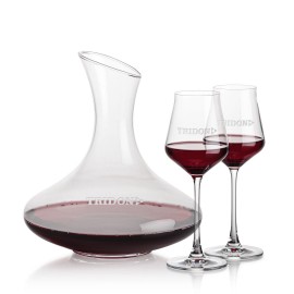 Custom Innisfil Carafe & 2 Bretton Wine
