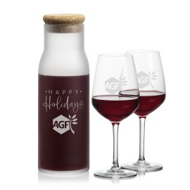 Logo Branded Yarmouth Carafe & 2 Mandelay Wine  Logo Branded Yarmouth Carafe & 2 Mandelay Wine