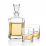 Avalon Decanter & 2 On-the-Rocks with Logo