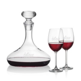 Stratford Decanter & 2 Coleford Wine with Logo