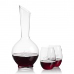 Custom Sanguine Carafe & Stemless Carlita Wine