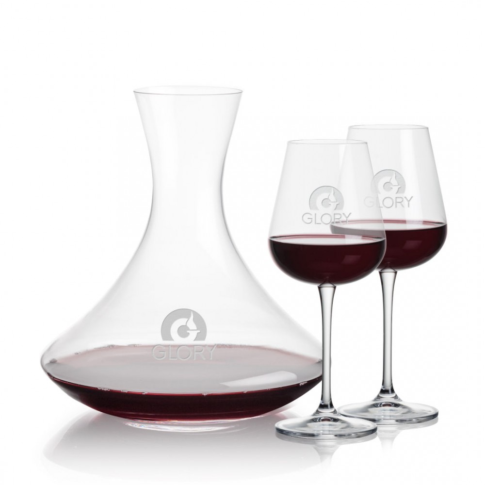 Senderwood Carafe & Howden Wine with Logo Senderwood Carafe & Howden Wine with Logo