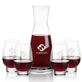 Personalized Winchester Carafe & 4 Glenarden Stemless