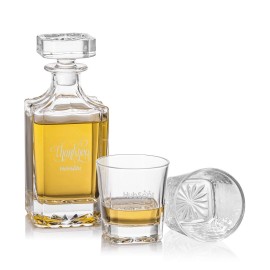 Promotional Santana Decanter & 2 On-the Rocks  Promotional Santana Decanter & 2 On-the Rocks