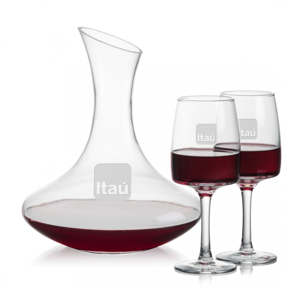 Customized Hampton Carafe & Cherwell Wine Customized Hampton Carafe & Cherwell Wine