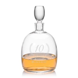 Salerno Decanter - 34oz Crystalline with Logo