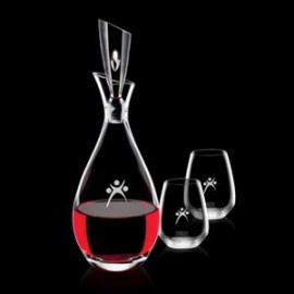 Juliette Decanter & 2 Brunswick Stemless Wine with Logo