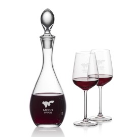 Malvern Decanter & 2 Elderwood Wine with Logo  Malvern Decanter & 2 Elderwood Wine with Logo