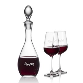 Malvern Decanter & Laurent Wine with Logo