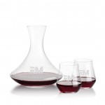 Custom Senderwood Carafe & Bretton Stemless Wine