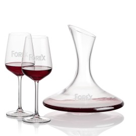 Personalized Madagascar Carafe & 2 Elderwood Wine  Personalized Madagascar Carafe & 2 Elderwood Wine