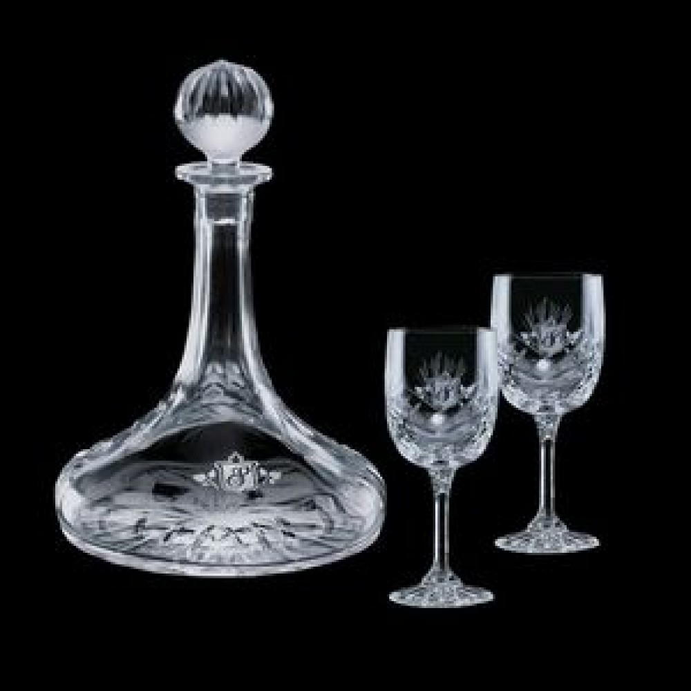 Promotional Cavanaugh Ship's Decanter & 2 Wine Promotional Cavanaugh Ship's Decanter & 2 Wine