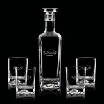 Custom Lucinde Decanter & 4 Double Old Fashioned