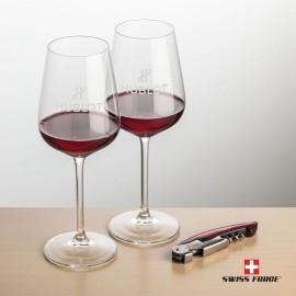 Swiss Force Opener & 2 Elderwood Wine - Red with Logo