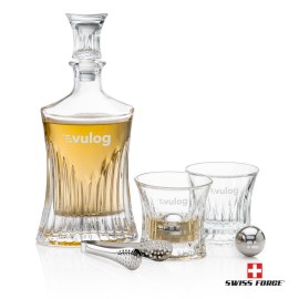 Langstaff Decanter Set & Ice Balls with Logo