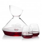 Custom Woodbury Carafe & Hogarth Stemless Wine