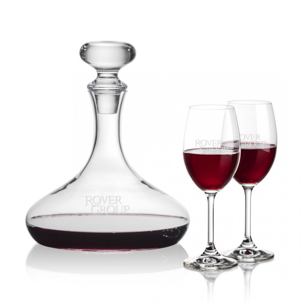 Logo Branded Stratford Decanter & Naples Wine Logo Branded Stratford Decanter & Naples Wine