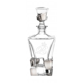 Westgate Platina Crystal Decanter (28 oz.) with Logo
