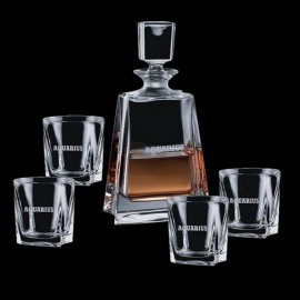 Personalized Riddell Decanter & 4 On-the-Rocks  Personalized Riddell Decanter & 4 On-the-Rocks