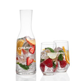 Logo Branded Caldmore Carafe & 2 Bexley Beverage