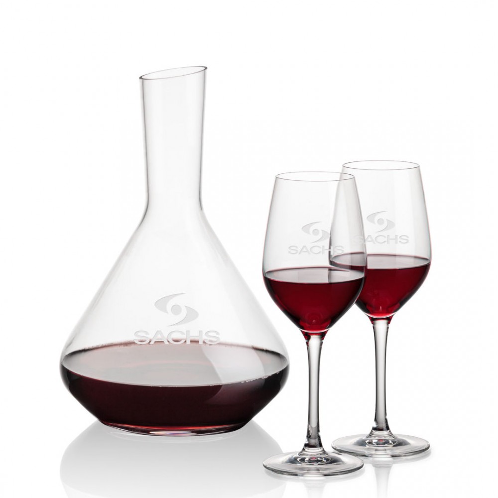 Terrassa Carafe & Lethbridge Wine with Logo Terrassa Carafe & Lethbridge Wine with Logo