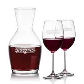 Westwood Carafe & Blyth Wine with Logo
