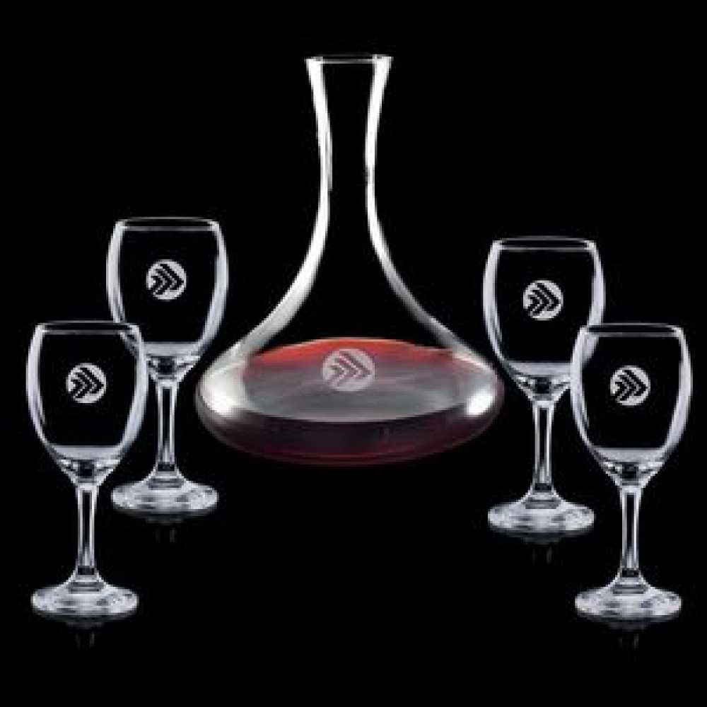 Custom Printed Yorkville Carafe & 4 Wine Custom Printed Yorkville Carafe & 4 Wine