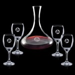 Custom Printed Yorkville Carafe & 4 Wine