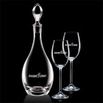 Malvern Decanter & 2 Woodbridge Wine with Logo