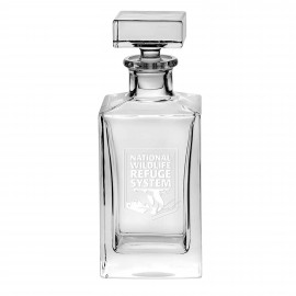 Westgate Square Crystal Decanter with Logo  Westgate Square Crystal Decanter with Logo