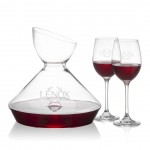 Woodbury Carafe & Burlington Wine with Logo