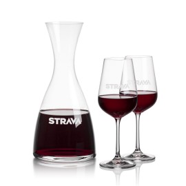 Barham Carafe & 2 Laurent Wine with Logo  Barham Carafe & 2 Laurent Wine with Logo