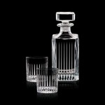 Bacchus Decanter & 2 On-the-Rocks with Logo