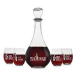 Promotional 5 Piece Loto Carafe Set - Etched