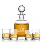 Dresden Decanter & 4 On-the-Rocks with Logo