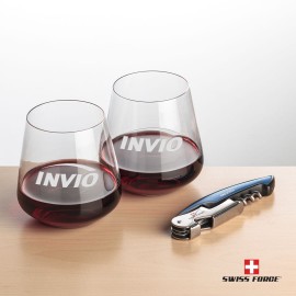 Swiss Force Opener & 2 Breckland Wine - Blue with Logo  Swiss Force Opener & 2 Breckland Wine - Blue with Logo