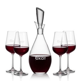 Custom Juliette Decanter & 4 Laurent Wine