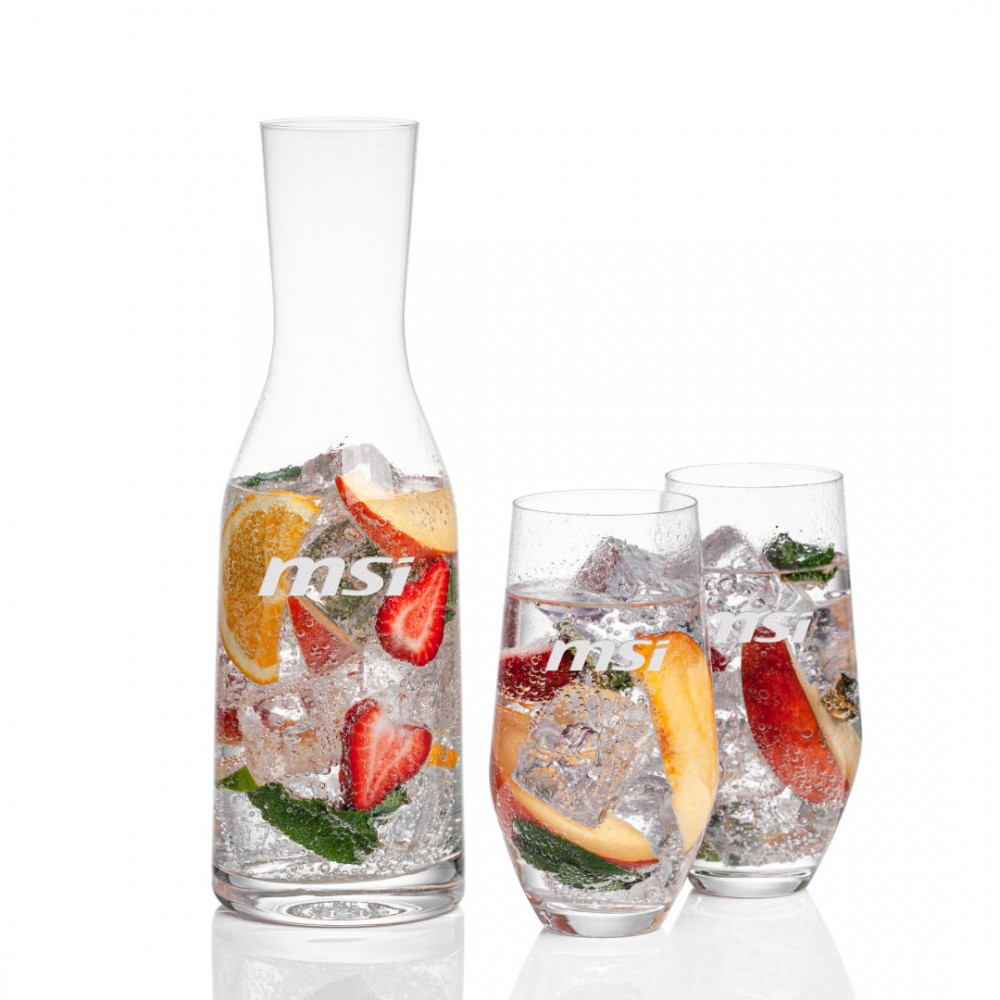 Personalized Caldmore Carafe & 2 Graydon Beverage Personalized Caldmore Carafe & 2 Graydon Beverage
