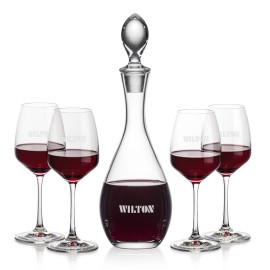 Promotional Malvern Decanter & 4 Oldham Wine