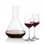 Terrassa Carafe & Oldham Wine with Logo
