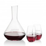 Terrassa Carafe & Boston Stemless Wine with Logo