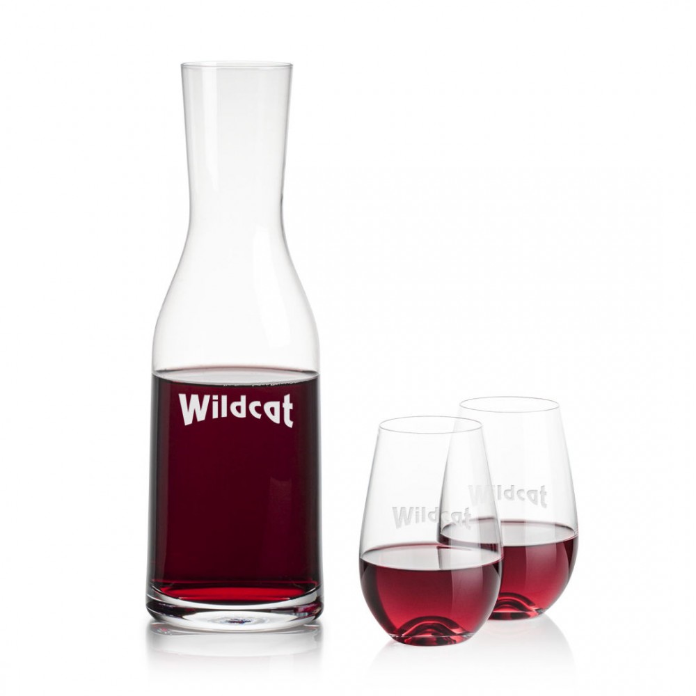 Promotional Caldmore Carafe & Boston Stemless Wine Promotional Caldmore Carafe & Boston Stemless Wine
