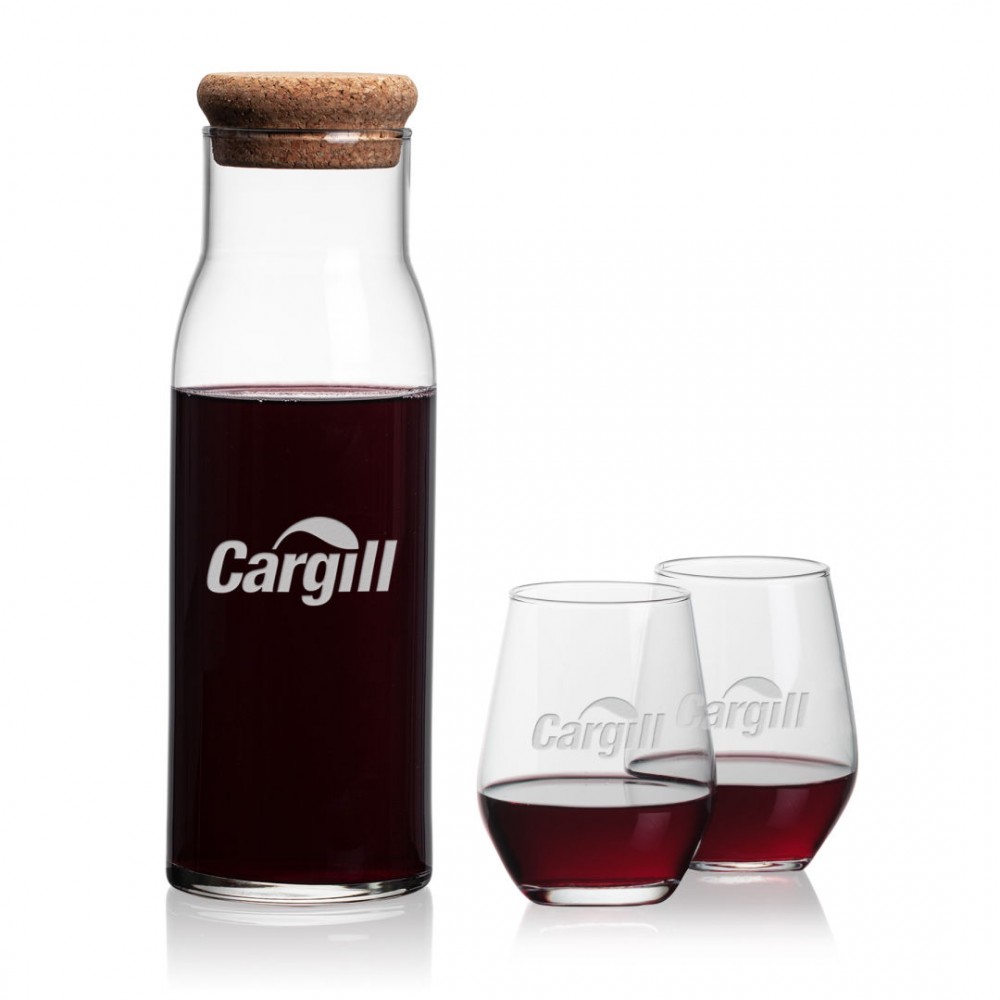 Promotional Aviston Carafe & Mandelay Stemless Wine Promotional Aviston Carafe & Mandelay Stemless Wine