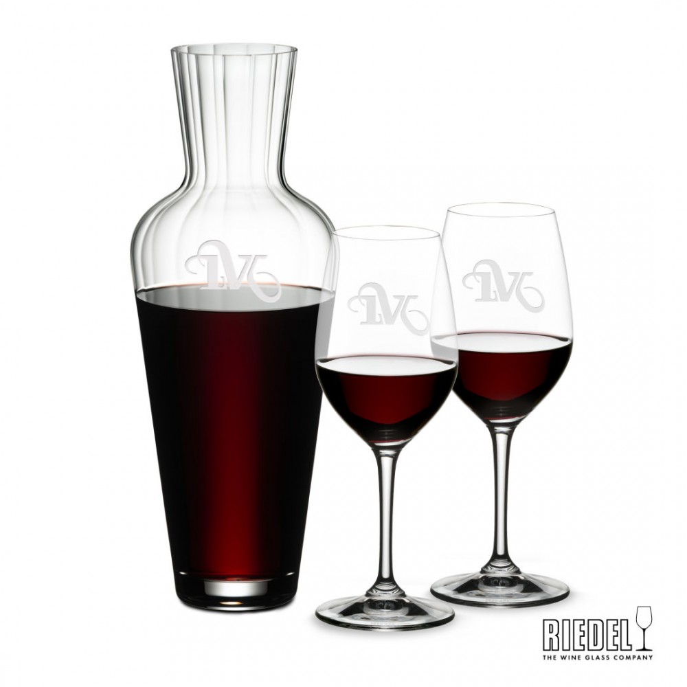 Logo Branded RIEDEL Mosel Decanter & Oenologue Wine Set Logo Branded RIEDEL Mosel Decanter & Oenologue Wine Set