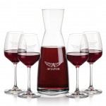 Winchester Carafe & 4 Oldham Wine with Logo
