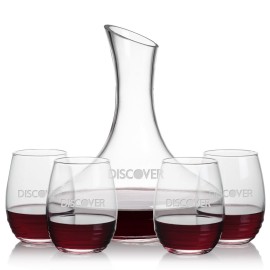 Promotional Kanata Carafe & 4 Ramira Stemless Wine