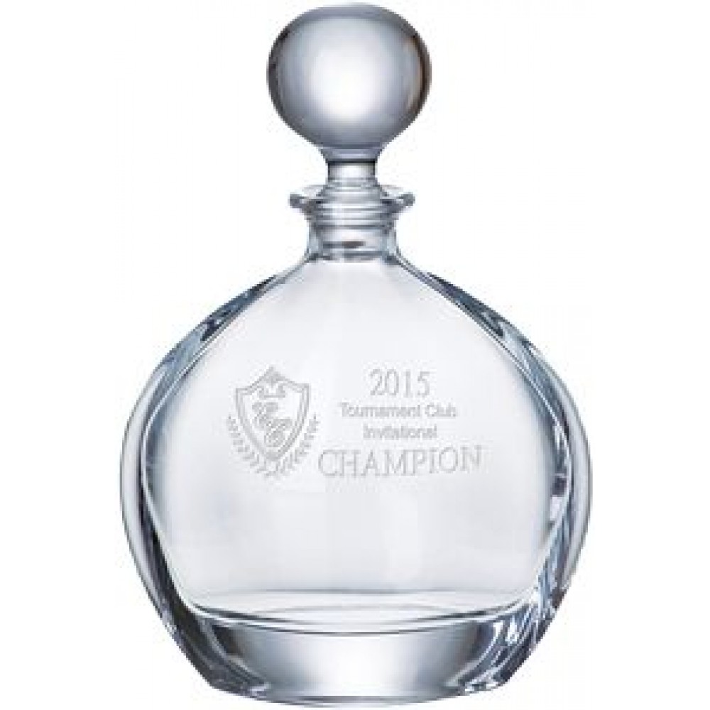 Customized Westgate Round Orbit Decanter (27 Oz.)