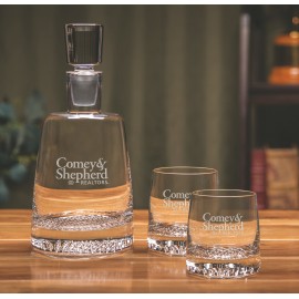 Tundra Whiskey Decanter Set (3pc Set) with Logo