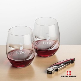 Swiss Force Opener & 2 Bartolo Wine - Red with Logo  Swiss Force Opener & 2 Bartolo Wine - Red with Logo