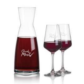 Winchester Carafe & 2 Cannes Wine with Logo